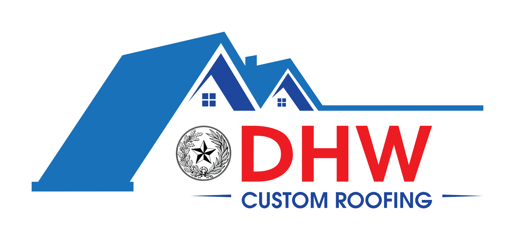 DHW Custom Roofing Logo